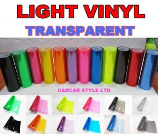 LIGHT VINYL】Tint Headlight Taillight Vehicle Light Transparent 