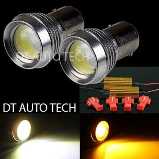   DUAL COLOR SWITCHBACK HIGH POWER LED SIGNAL LIGHT BULBS+LOAD RESISTOR