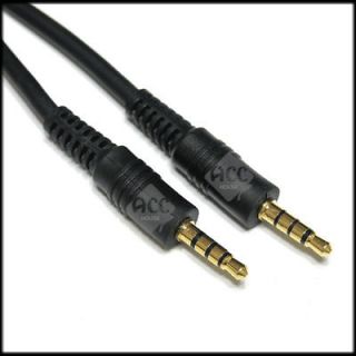5mm male to male 4way 3ring 4pole 4conductor TRRS AV cable 5FT / 1 