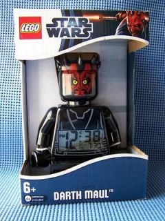 Lego Star Wars Lego Big Size Mini Figure Darth Maul Alarm Clock 