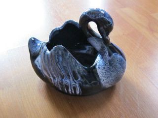 Newly listed BMP Canada Pottery Swan Purple & Black Swirl Candy Dish