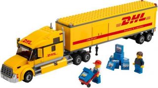 Lego City custom DHL stickers for 3221 Lego Truck 7939 UPS FedEx