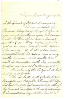 LYNN MASSACHUSETTS CIVIL WAR SOLDIER DIES SPOTTSYLVANIA LETTER 1864