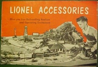 1950 60’s Lionel Accessories Price Guide Catalogue