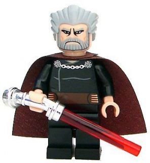 LEGO Star Wars Clone Wars LOOSE Mini Figure Count Dooku with Silver 