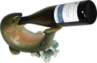 Trout Wine Bottle Holder~Fishing Decor~Wine Rack~Kitchen Wildlife 