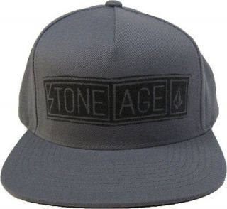 Volcom Banner Stone Age Adjustable Hat Grey