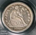 1867 PCGS AU 50 Seated Liberty Silver Dollar Rare Date