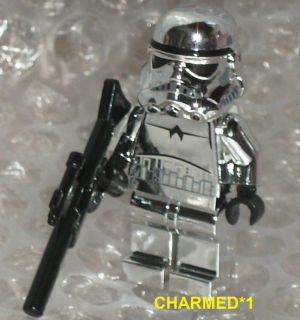 Star Wars Lego Mini Figure Silver / Chrome Stormtrooper NEW * Rare *