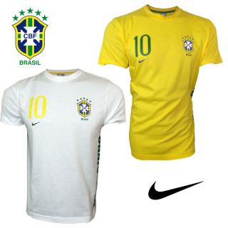 Nike Brazil Shirt Ronaldinho Tee Football T Shirt Mens New Sizes S M L 