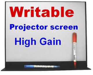 NEW)15”High G​ain Writable Pico Projector Projection Screen for 