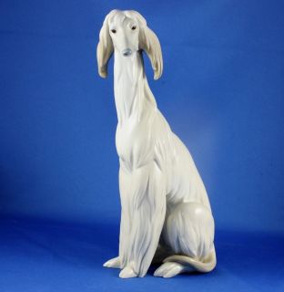 Lladro Afghan Hound Dog Porcelain Figurine 1069 Juan Huerta Retired 
