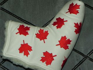   white & Red Putter Head Cover fits Scotty Cameron & blade putters