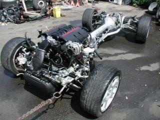   Corvette C5 Rolling Drivetrain Chassis LS1 Engine 69k Automatic Trans