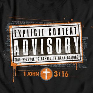 Advisory   Christian T Shirt Version of Parental Advisory Explicit 