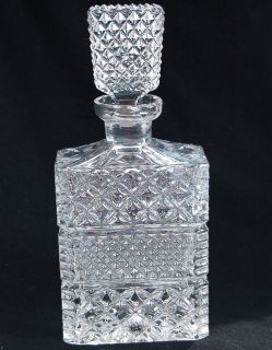 POUND CLEAR CRYSTAL LIQUOR DECANTER WITH STOPPER