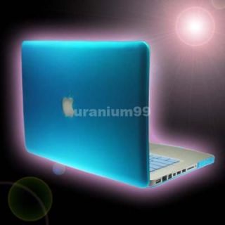 New 15 Apple MacBook Pro Hard Case+Keyboard Cover Skin SkyBlue 