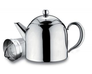 Belmont Stainless Steel 1.5L 50oz Tea Pot With Infuser Non Drip 