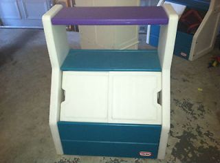 Little Tikes Toy Storage box, bin or chest with large shelf and 