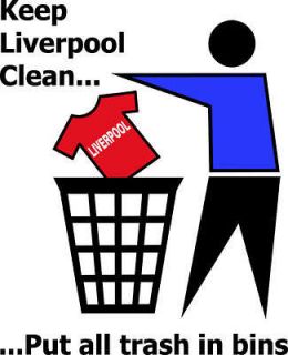 KEEP LIVERPOOL CLEAN EVERTON funny football t shirt