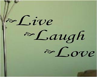 Live Laugh Love* Vinyl Lettering*Hous​e*Wall Decals * Quotes * Words 