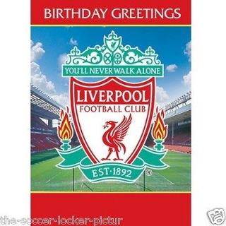 Liverpool FC Official Birthday Sound Card Plays Youll Never Walk 