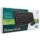 Logitech MK120 Desktop USB Keyboard Optical Mouse Combo NEW