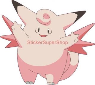 Choose Size   CLEFABLE Pokemon Decal Removable WALL STICKER Art Decor 