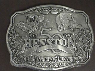 Hesston 50th Anniversary 1997 Farm Machinery Half Century AGCO Buckle 