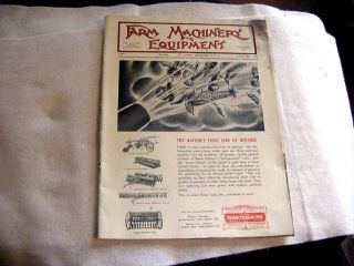 1942 JANUARY FARM MACHINERY & EQUIPMENT JOHN DEERE FARMALL MAGAZINE 