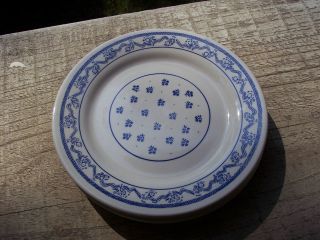 Oxford 7 1/4 Blue & White Salad Plates or Saucers Made in Brazil