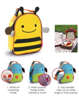 FUNCTIONAL ADORABLE Lunch Box Bag Kids Toddler School