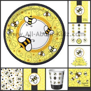Buzz BaBEE Baby Shower Bee Birthday PARTY SUPPLIES   Make Your Own Set