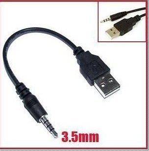   Male audio aux to USB 2.0 A AM male converter adapter Charge Cable