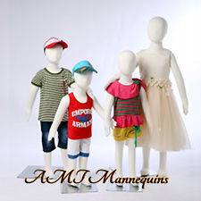 Child Mannequins removable head flexible pinnable Christmas dress 
