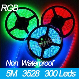 New RGB 3528 SMD LED Flexible Strip Tape lights 5M/300 leds