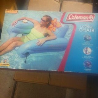   Inflatable Lounge Chair Pool Float Tube W/ Drink Holder Great Deal