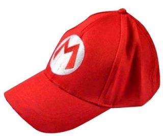Super Mario Bros Cosplay Baseball M Hat Mario Red Cap EE