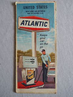 Atlantic 1967 United States Road Map