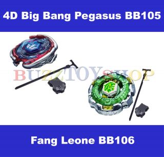   4D Big Bang Pegasus BB105 + Fang Leone BB106 Metal Fusion Masters