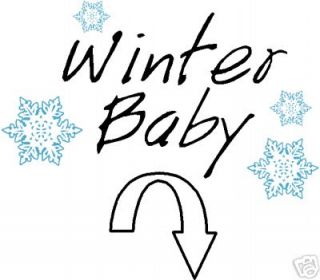 Winter Baby pregnant ladies girls Maternity T shirt
