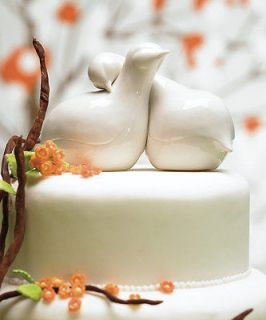 Love Birds WEDDING CENTERPIECE/CA​KE TOPPER TOP FIGURINE