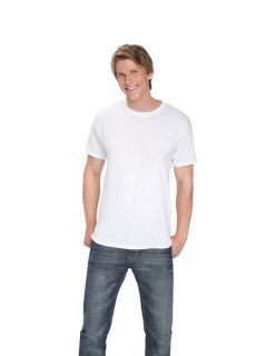   Hanes Cheap Plain WHITE Mens Heavyweight Cotton Tee T Shirts WHOLESALE