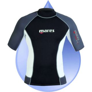 MARES Mens Trilastic RASH VEST Short Sleeves   Scuba Dive Snorkel 