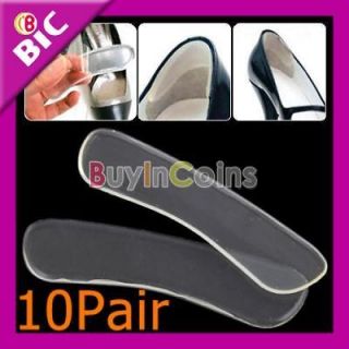 10 Pair Silicone Gel Heel Cushion Foot Care Shoe Pads