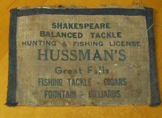 VINTAGE FISHING AND HUNTING LICENSE 1941 IDAHO WITH HUSSMANS FISHING 