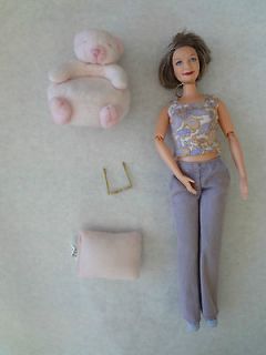 Pregnant Midge Babys GRANDMOTHER Barbie Doll w/ Teddy Chair Pillow 