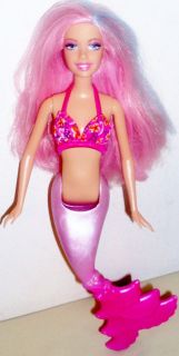Mermaid Barbie Doll * pink blue hair * 2007 /04 Mattel * Uniquex 9