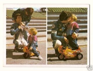     Scarce Spanish TV Card F1 Grand Prix Car Motor Racing with Child