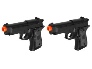 PAIR OF 2 ZM21 Spring Airsoft 9mm replica handguns / pistols +1000 